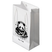 Panda Beat Kleine Geschenktüte (Vorderseite Schrägansicht)