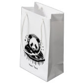 Panda Beat Kleine Geschenktüte (Rückseite Schrägansicht)