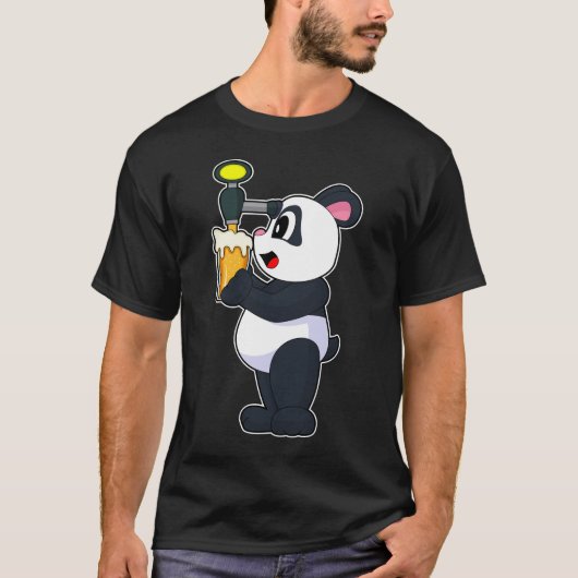Panda Beer T-Shirt (Vorderseite)