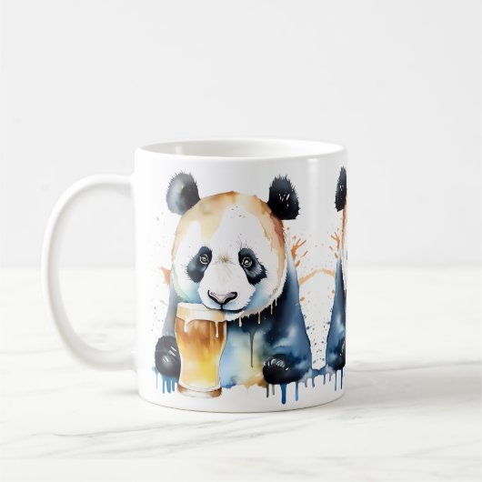 Panda Beer Wildlife & Nature Water Color Set Kaffeetasse (Links)