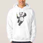 Panda bei Impfung mit Spritze Hoodie (Vorderseite)