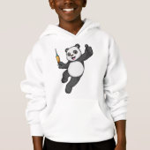 Panda bei Impfung mit Spritze Hoodie (Vorderseite)