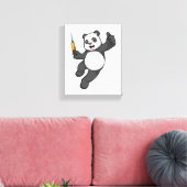 Panda bei Impfung mit Spritze Leinwanddruck (Insitu (Wohnzimmer))