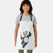 Panda bei Impfung mit Spritze Schürze (Insitu)