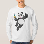 Panda bei Impfung mit Spritze T-Shirt (Vorderseite)