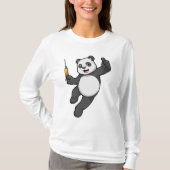 Panda bei Impfung mit Spritze T-Shirt (Vorderseite)