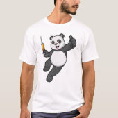Panda bei Impfung mit Spritze T-Shirt (Vorderseite)
