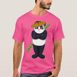Panda bei Stick kämpfen Kampfkünste T-Shirt