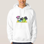 Panda bei Yoga auf Yoga-Matte Hoodie (Vorderseite)