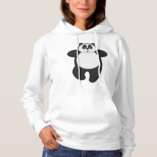 Panda bei Yoga-Stretching-Übung Hoodie (Vorderseite)