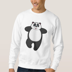 Panda bei Yoga-Stretching-Übung Sweatshirt