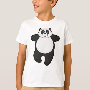 Panda bei Yoga-Stretching-Übung T-Shirt
