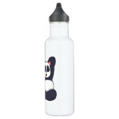 Panda bei Yoga Stretching Übungen Edelstahlflasche (Rechts)