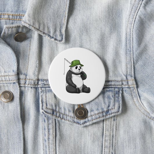 Panda beim Angeln mit Angel Button (Beispiel)
