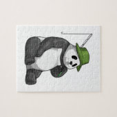 Panda beim Angeln mit Angel Puzzle (Horizontal)