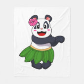 Panda beim Balletttanz Fleecedecke (Vorderseite)