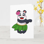 Panda beim Balletttanz Karte (Gelbe Blume)