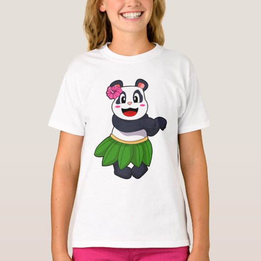 Panda beim Balletttanz T-Shirt (Vorderseite)