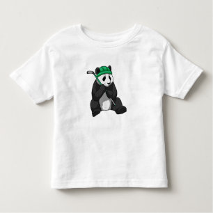 Panda beim Eishockey mit Eishockeyschläger Kleinkind T-shirt