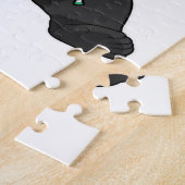 Panda beim Eishockey mit Eishockeyschläger Puzzle (Seite)