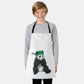 Panda beim Eishockey mit Eishockeyschläger Schürze (Getragen)