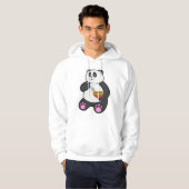 Panda beim Essen mit Spoon & Bowl Hoodie (Vorne ganz)