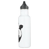 Panda beim Fußballsport Edelstahlflasche (Rechts)