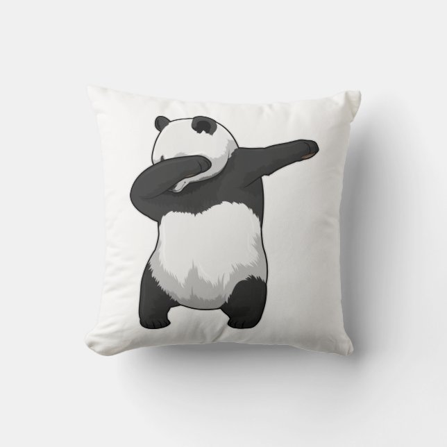 Panda beim Hip Hop Dance Dab Kissen (Vorderseite)
