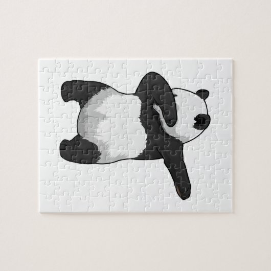 Panda beim Hip Hop Dance Dab Puzzle (Horizontal)