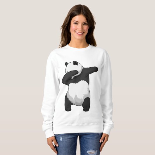 Panda beim Hip Hop Dance Dab Sweatshirt (Vorne ganz)