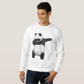 Panda beim Hip Hop Dance Dab Sweatshirt (Vorne ganz)