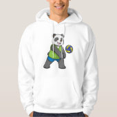Panda beim Sport mit Volleyball Hoodie (Vorderseite)