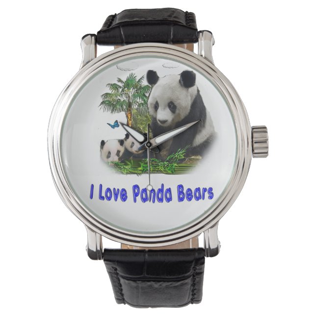 Panda-Beras Armbanduhr (Vorderseite)