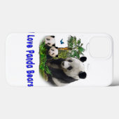 Panda-Beras Case-Mate iPhone Hülle (Rückseite (Horizontal))