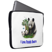Panda-Beras Laptopschutzhülle (Vorne Rechts)