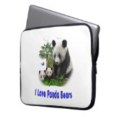 Panda-Beras Laptopschutzhülle (Vorderseite Links)