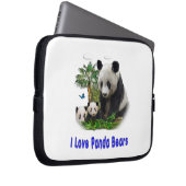 Panda-Beras Laptopschutzhülle (Vorne Rechts)