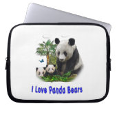 Panda-Beras Laptopschutzhülle (Vorderseite)