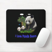 Panda-Beras Mousepad (Mit Mouse)