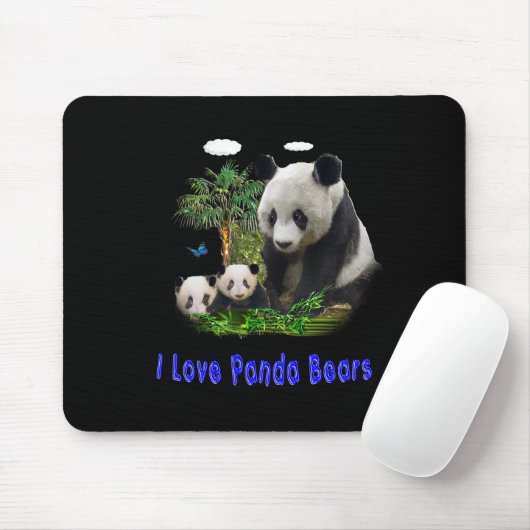 Panda-Beras Mousepad (Mit Mouse)