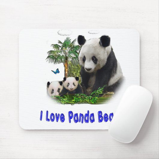 Panda-Beras Mousepad (Mit Mouse)