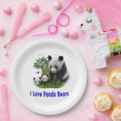 Panda-Beras Pappteller (Party)