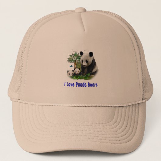 Panda-Beras Truckerkappe (Vorderseite)