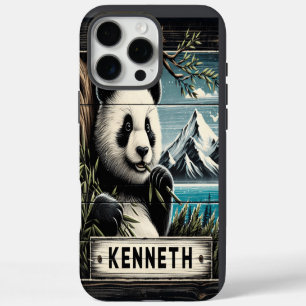 Panda-Bergblick: Bambus-Leckerei iPhone 16 Pro Max Hülle
