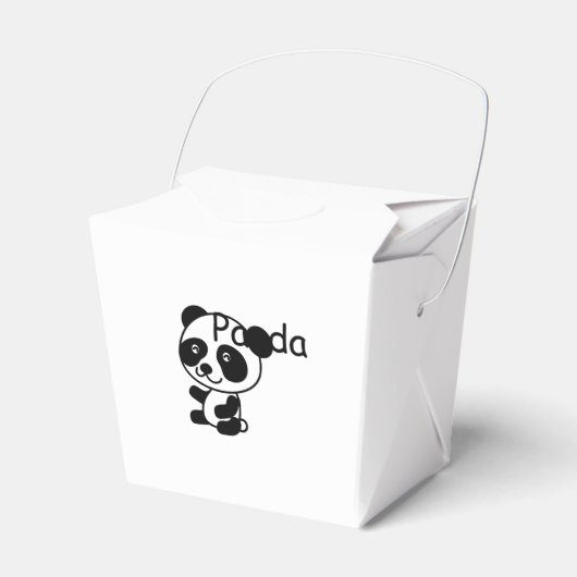 Panda bevorzugt Boxen. Geschenkschachtel (Vorderseite)