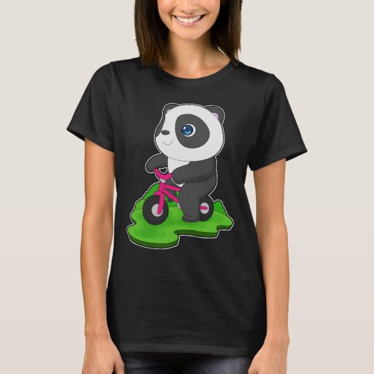 Panda Bicycle T-Shirt (Vorderseite)