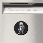 Panda Biker Rebel Leather Jacket Cool Style Urban Magnet (In Situ (Geschirrspüler))