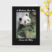 Panda Birthday Bear Hug über die Miles Card Karte (Gelbe Blume)
