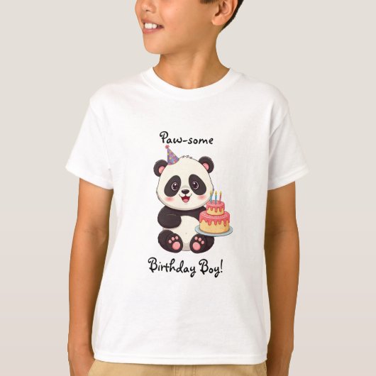 Panda Birthday Boy Shirt (Vorderseite)