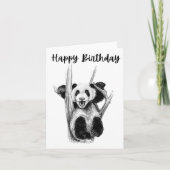 Panda Birthday Card Karte (Vorderseite)